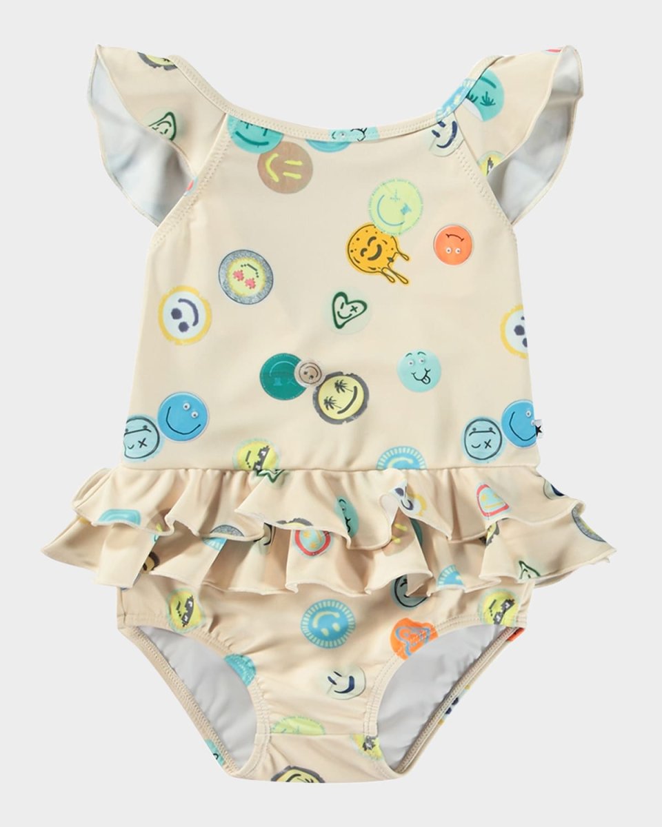 Girl's Nalani Ruffle One-Piece Swimsuit, Size 3M-3